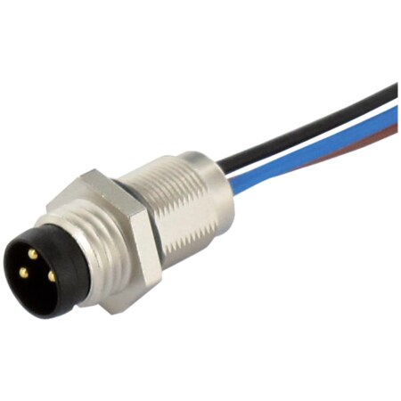 Murrelektronik M8 MALE FLANGE PLUG 1-3-4, Wire 3x0.25 0.2m 7000-08551-9700020